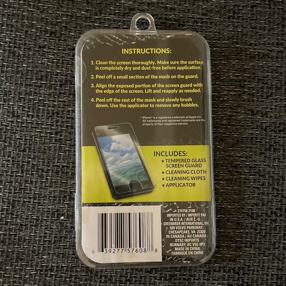 Screen Glass tempered glass for iPhone X, XS, 11 PRO - Picture 2 of 2